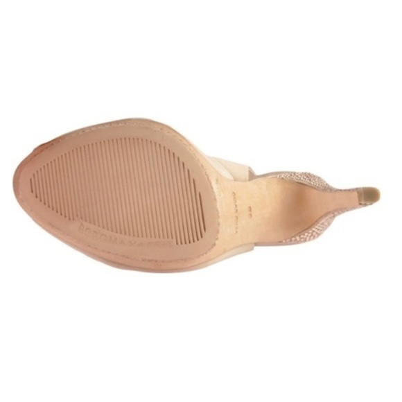 BCBG Max Azria Falcon Champagne Satin Size 8, NIB - Picture 7 of 7